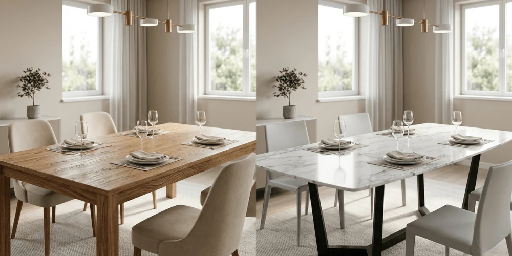 Walker Edison Durango Solid Wood Dining Table